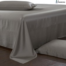 19MM Natural Silk Flat Sheet Size Single Double King Super King