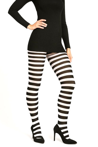 Women stripy tights - stripy, tights-