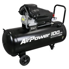 Sealey SAC10030VA 100L V-Twin Direct Drive Air Compressor 3hp