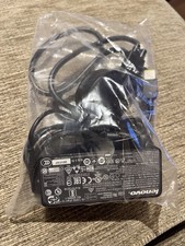 GENUINE LENOVO THINKPAD CHARGER   RECTANGLE TIP 20V - 2.25A - 45W  UK POWER LEAD