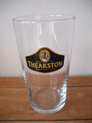 Theakston pint beer glass - pint,