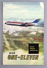 BAC1-11 ONE-ELEVEN MANUFACTURERS SALES BROCHURE SEAT MAP AIRLINE