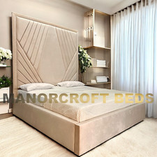 High Headboard Bed Ottoman Gas