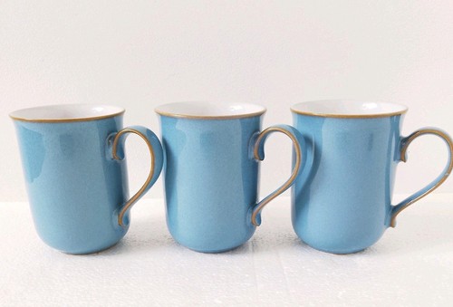 Denby colonial blue coffee - 3, x