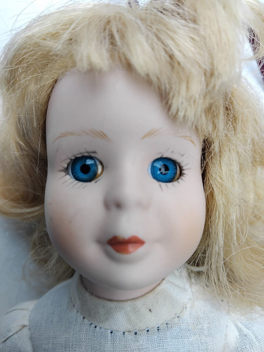 Vintage soft doll with - ,