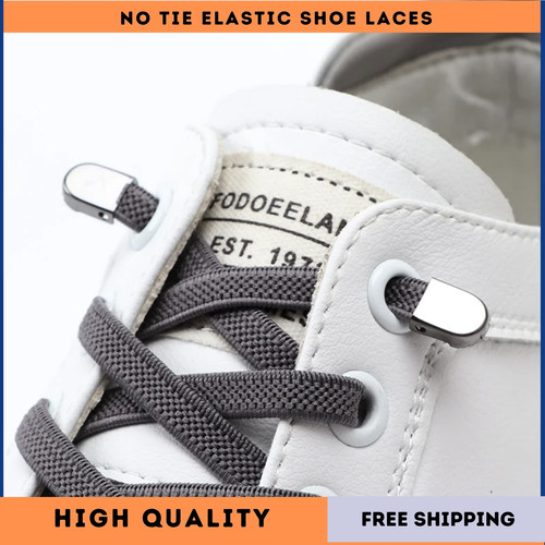 Tie elastic shoe laces - shoe,