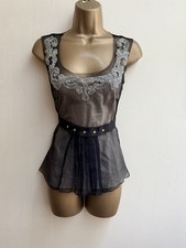 Phase Eight Black Beaded Silk