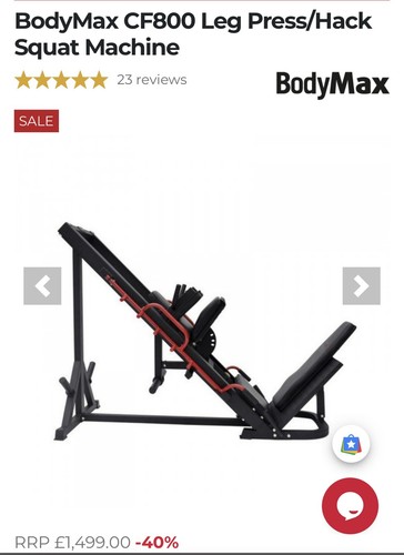 Bodymax cf800 leg press hack - cf800,