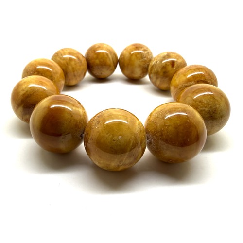 Baltic amber beaded bracelet - beaded,