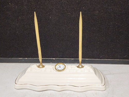 Belleek white china desk - belleek,