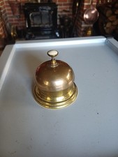 Vintage Brass Wind Up Shop Counter Bell 9 Cm Tall Needs A Little Tlc
