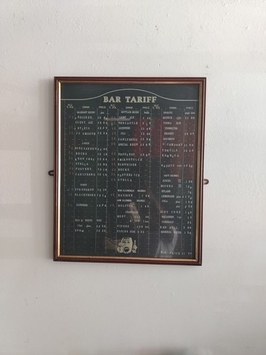 Vintage pub bar - bar, menu