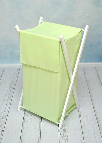 Laundry basket with - laundry, white