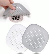 Silicone Bath Tub Floor Shower Drain Cover Hair Catcher Sink Strain Filter