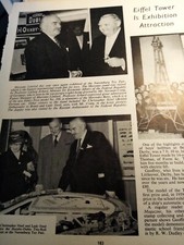 Cr20  Ephemera 1961 Picture nuremburg toy fair Ludwig erhard Norman Craig 