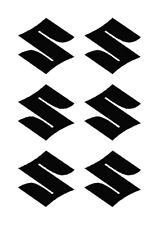 6x Suzuki Centre Wheel Cap Stickers Decals 40mm suit jimni swift ignis vitara 