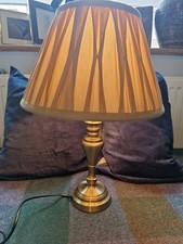 Lovely Brushed Brass Lamp With
