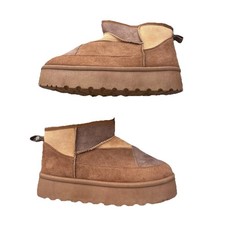 Chunky Wedge Bootie Slipper