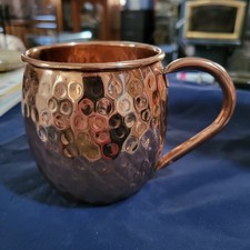 1 Hammered Copper Mug By B