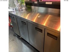 2023 FOSTER XR3H EXTRA 3 DOOR COUNTER FRIDGE /WITH PREPARATION SURFACE WITH LIP