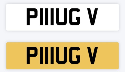 Plug private number plate - plug,