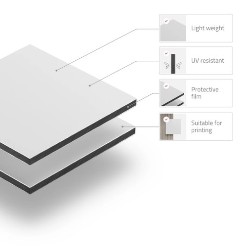 3mm white digital aluminium - 3mm,