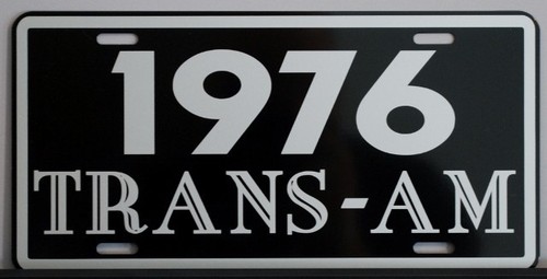 1976 trans metal license - 1976,