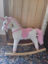 PINK UNICORN ROCKING HORSE