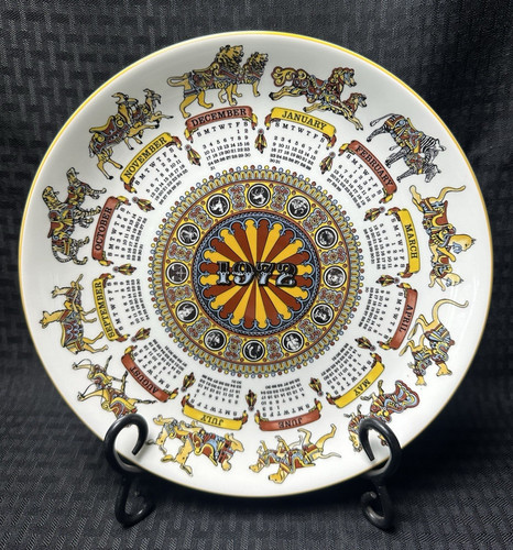 Wedgwood calendar plate 1972 - calendar,