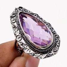 African Amethyst Gemstone Ring