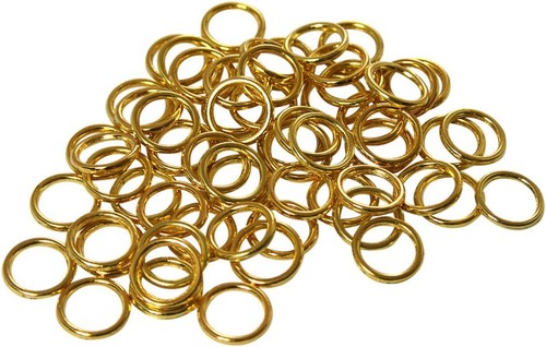 Qty brass cord guide - brass,