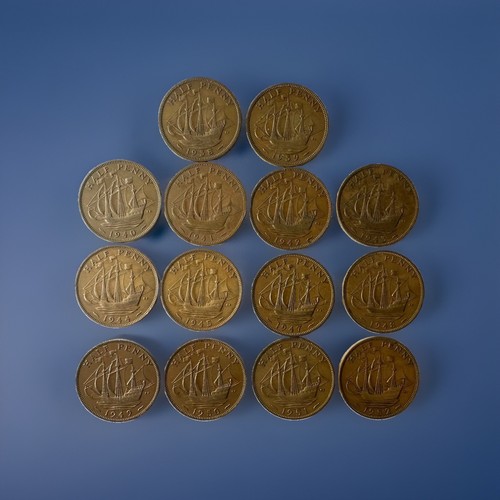 British 1938 1952 - ½d, set