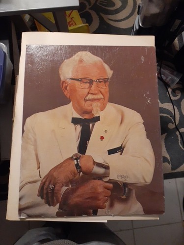 Vtg colonel sanders portrait - colonel,