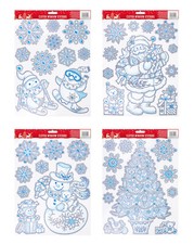 Large Snowflake Window Stickers Christmas Party Decoration Ornaments Decals 41cm