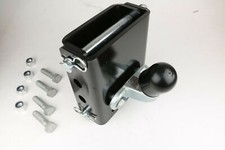 Adjustable Drop Plate Hitch Tow ball, Cap & Bolts nuts Defender 1983-2016