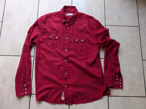 Vintage levi snap red - levi's,