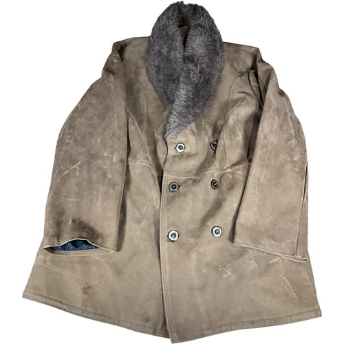 Vintage shearling coat - mens, l
