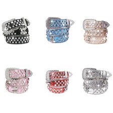 Punk Rock Sash Rhinestones