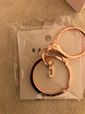 BNWT Radley Rose Gold Signature Design “ J “  Handbag Charm / Keyring