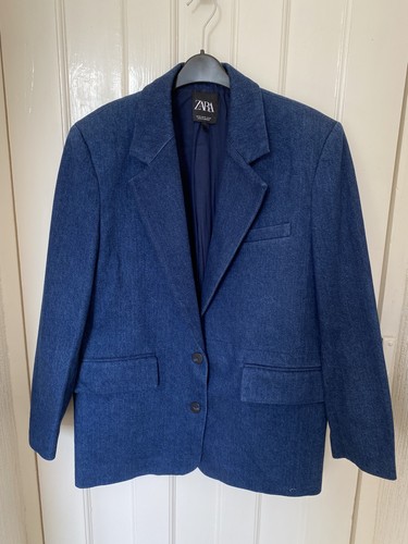 Zara man denim blue jacket - denim,