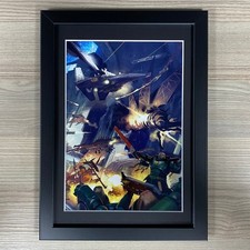 DARK ANGELS FRAMED ART DARK TALON HELDRAKE CHAOS SPACE MARINES WARHAMMER 40K