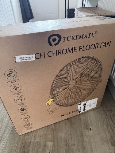 Puremate chrome floor fan - floor,