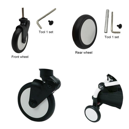 Front rear baby stroller - rear,