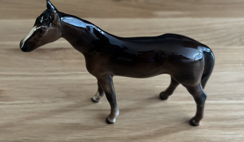Porcelain horse figurine - figurine,