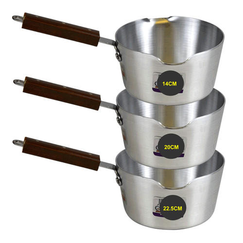Aluminium milk saucepan - aluminium,