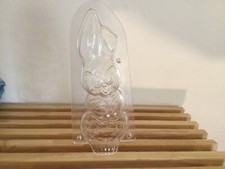 Large Vintage Hard Plastic Easter Bunny Chocolate Mould