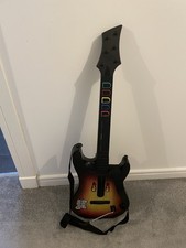 Guitar Hero PlayStation 2 PS2 Sunburst Red Octane Wireless Guitar with Strap