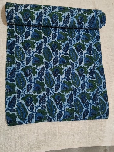 Indian kantha quilt bedspread - indian,