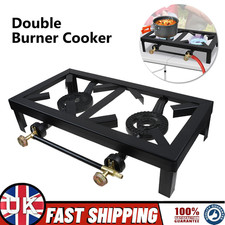 LPG Gas Double Burner Cooker Boiling Ring Propane Outdoor Camping Stove Cooker