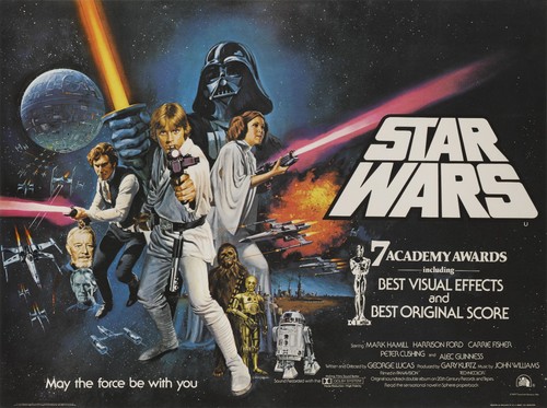 Star wars 1977 quad - star,